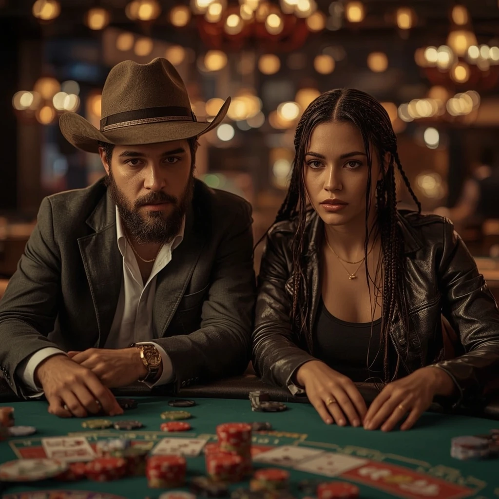 photo of two poker players Leovegas Casino